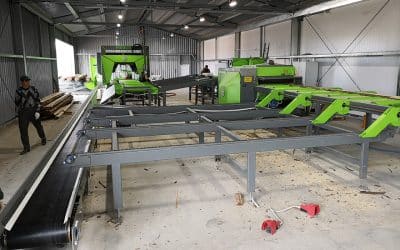 MEBOR Project report: Sawing line with horizontal band saw in Russia